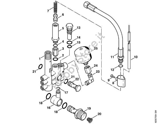 Unità  regolatrice di sicurezza, Valvola di sicurezza Idropulitrice elettrica (RE) RE 660 W della marca STIHL